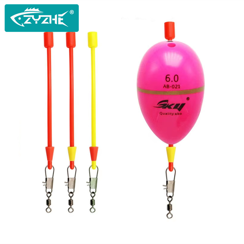 Saltwater Line - ZYZHE 6 Stück/2 Beutel Meeresangel-Schwimmer-Verbindungsleinen-Werkzeug für